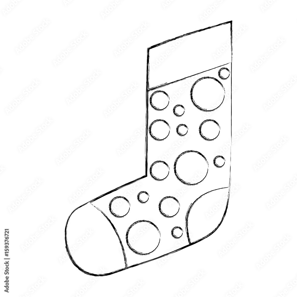 christmas sock isolated icon vector illustration design christmas sock isolated icon vector illustration design