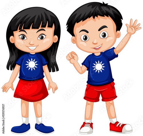 Boy and girl from Taiwan