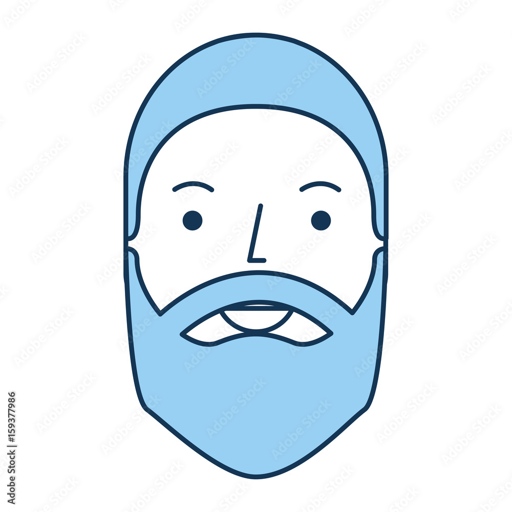 young man with beard vector illustration design young man with beard vector illustration design
