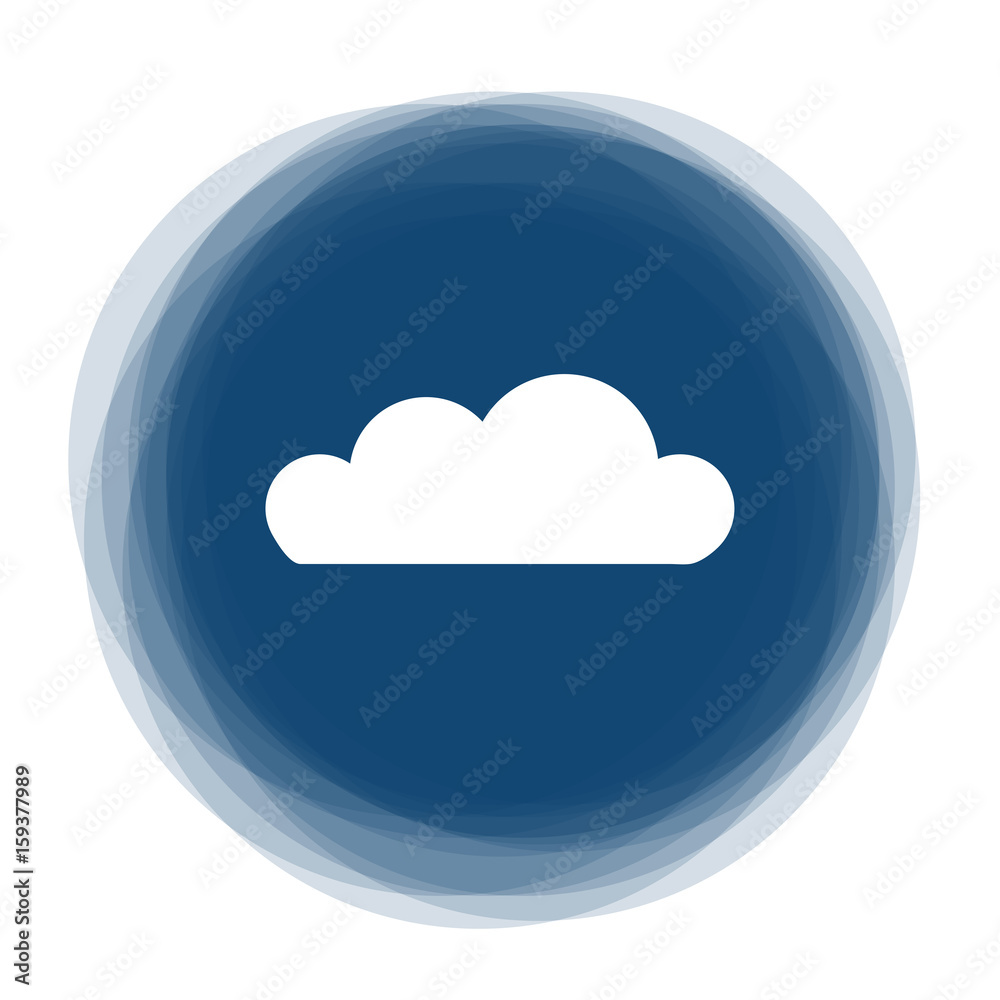 Abstract round button - cloud