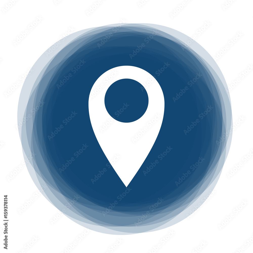 Abstract round button - GPS position - marker Abstract round button - GPS position - marker