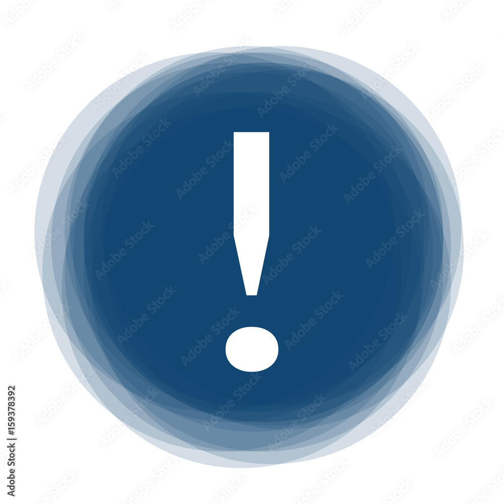 Abstract round button - exclamation mark Abstract round button - exclamation mark