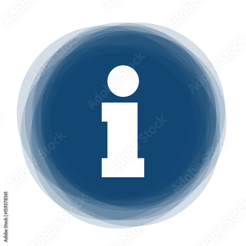 Abstract round button - information