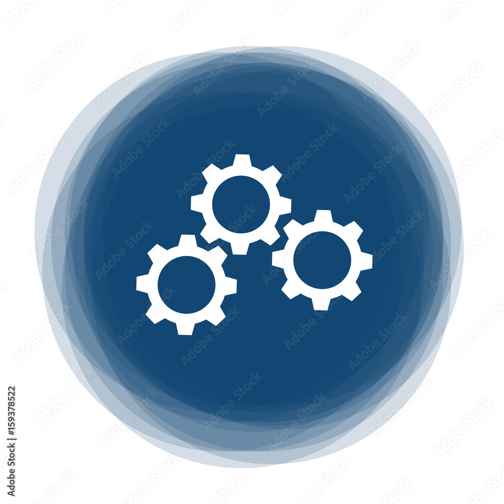 Abstract round button - gears Abstract round button - gears