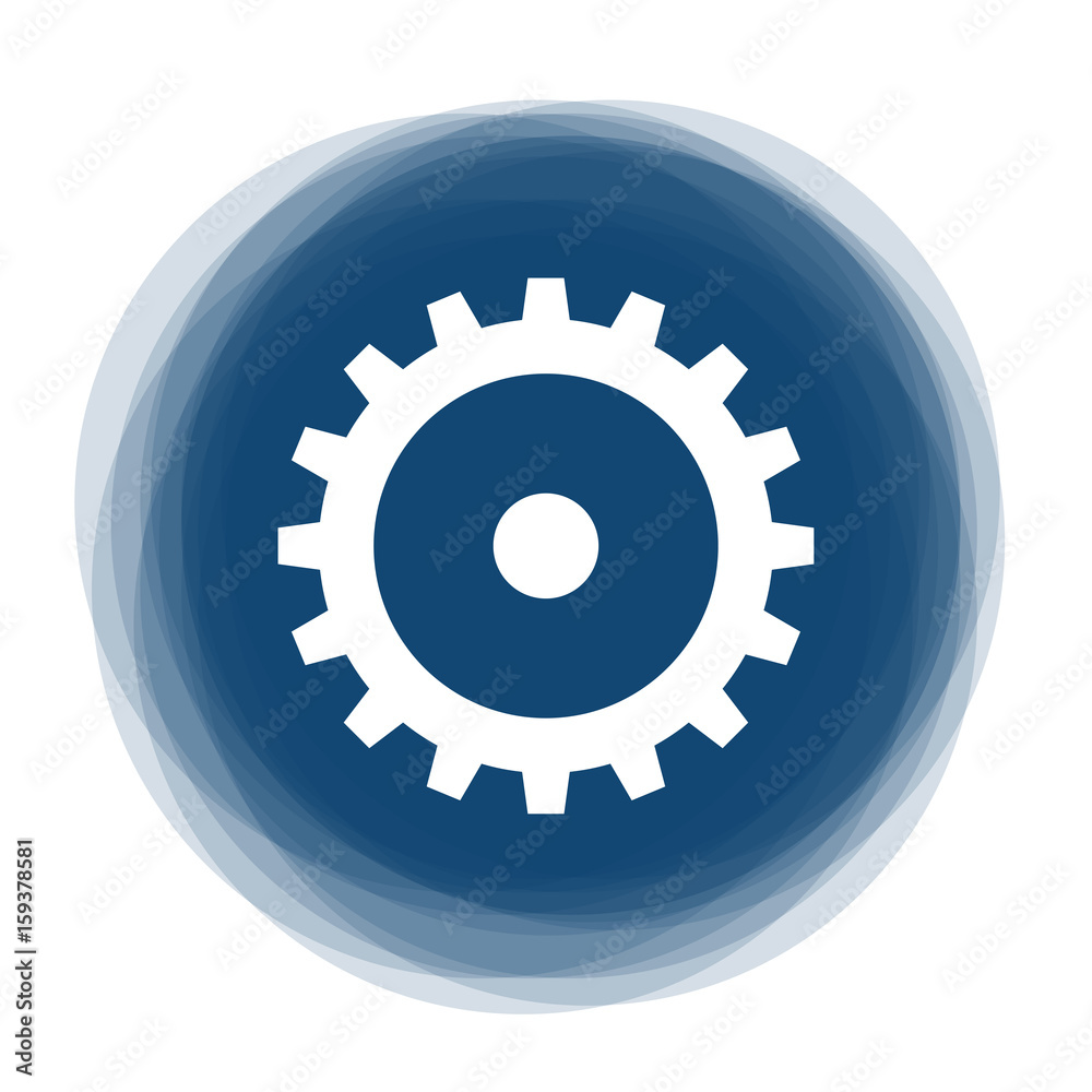 Abstract round button - gear - preferences Abstract round button - gear - preferences