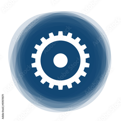 Abstract round button - gear - option