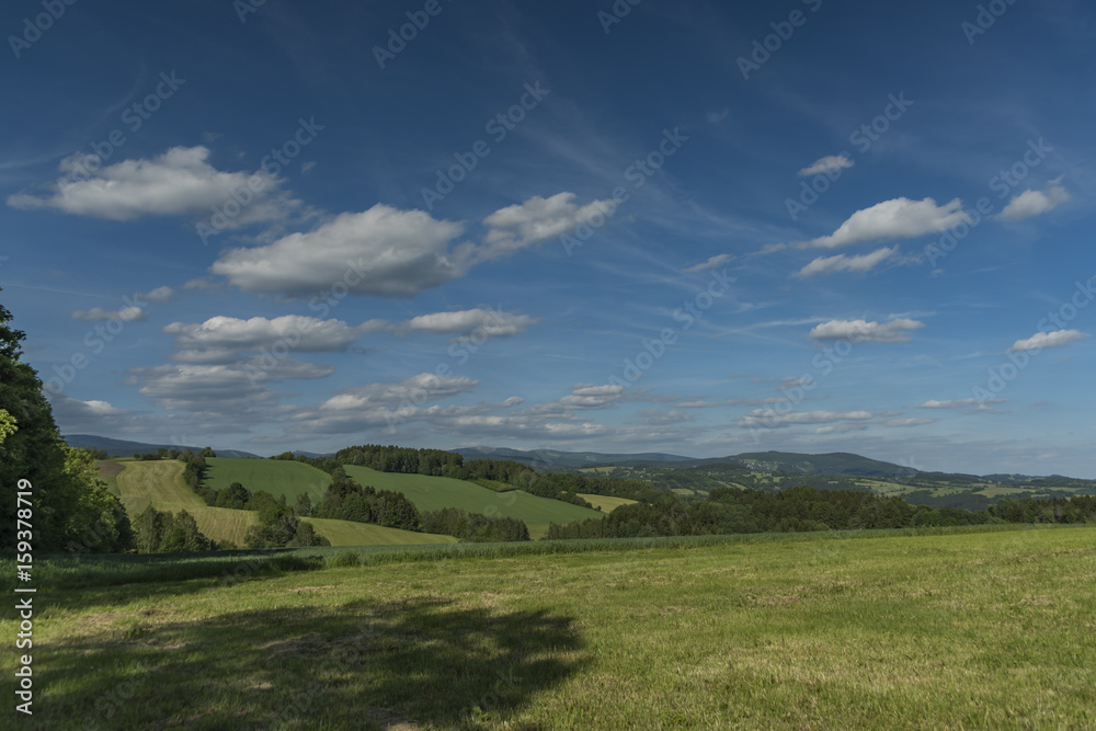 Fields and meadows near Roprachtice village Fields and meadows near Roprachtice village