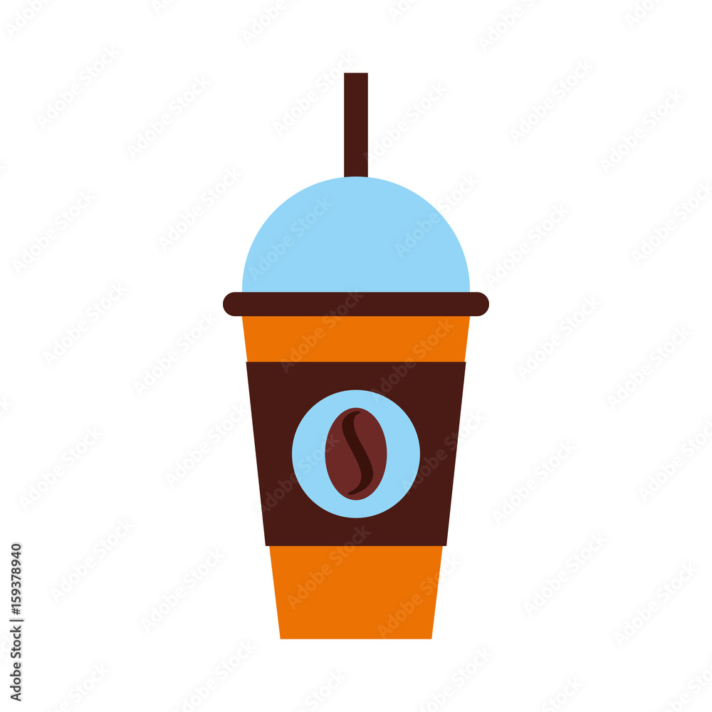 coffee plastic cup icon vector illustration design coffee plastic cup icon vector illustration design