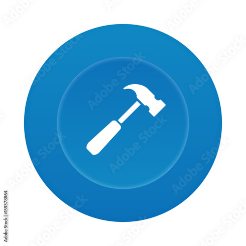 Runder 3D Button - Hammer
