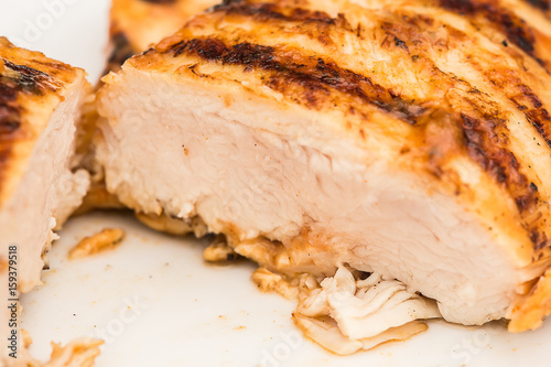 Wallpaper Mural fried chicken stake cutted on a plate closeup Torontodigital.ca