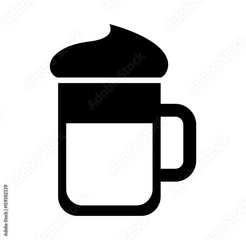 Wallpaper Mural iced coffee glass icon vector illustration design Torontodigital.ca