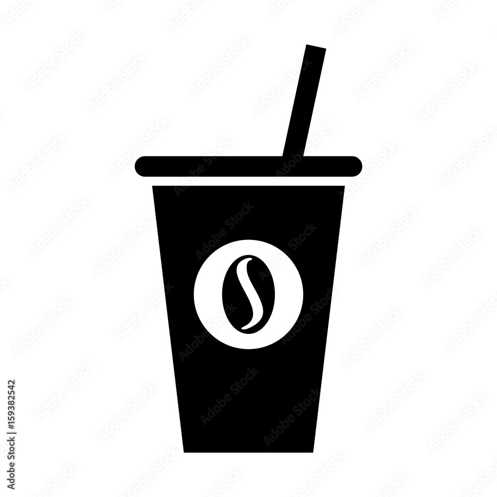 coffee plastic cup icon vector illustration design coffee plastic cup icon vector illustration design