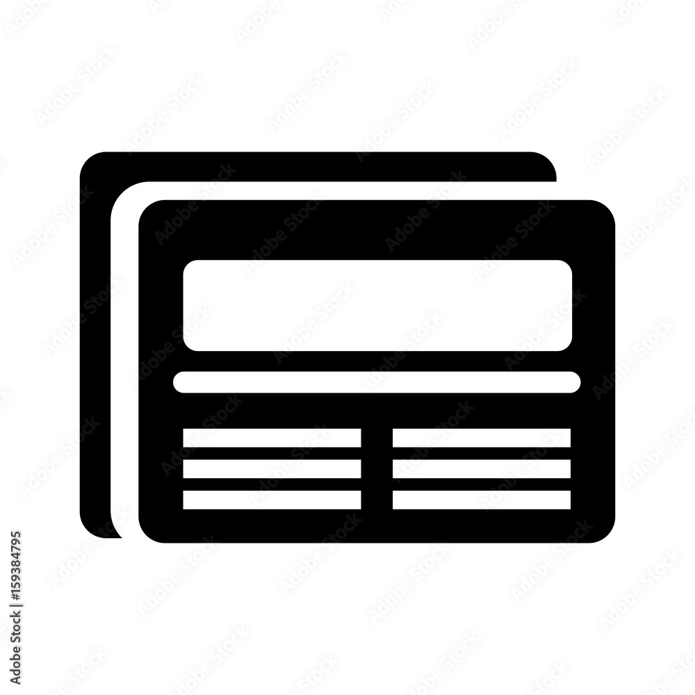 news paper isolated icon vector illustration design news paper isolated icon vector illustration design