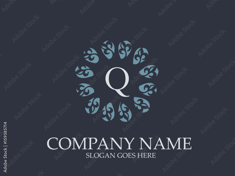 Abstract Q Letter Monogram Elegant Logo Design Abstract Q Letter Monogram Elegant Logo Design
