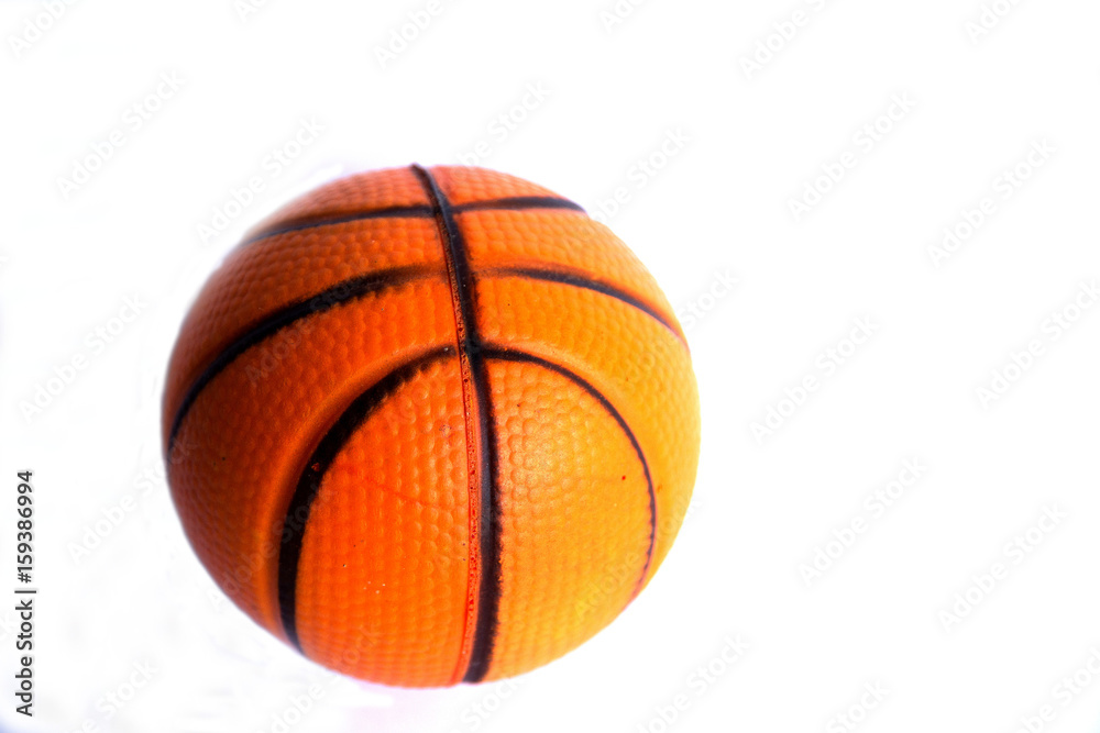Fototapeta premium Basketball ball over white background