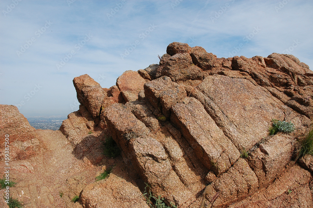 close up on rock mountain in Phoenix close up on rock mountain in Phoenix
