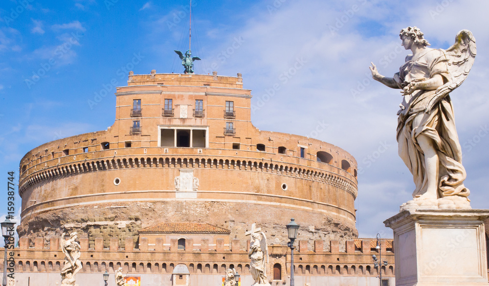 Castelo de San't Angelo, em Roma, Itália