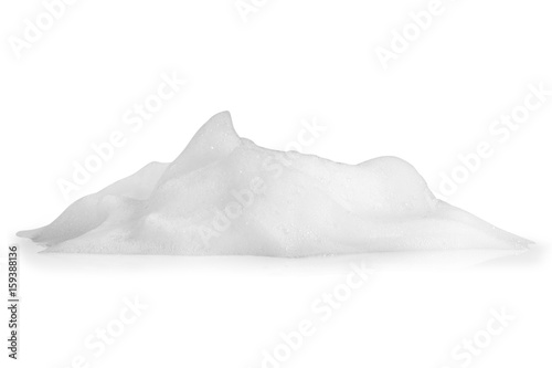 Fototapeta Naklejka Na Ścianę i Meble -  white foam bubbles texture isolated on white background