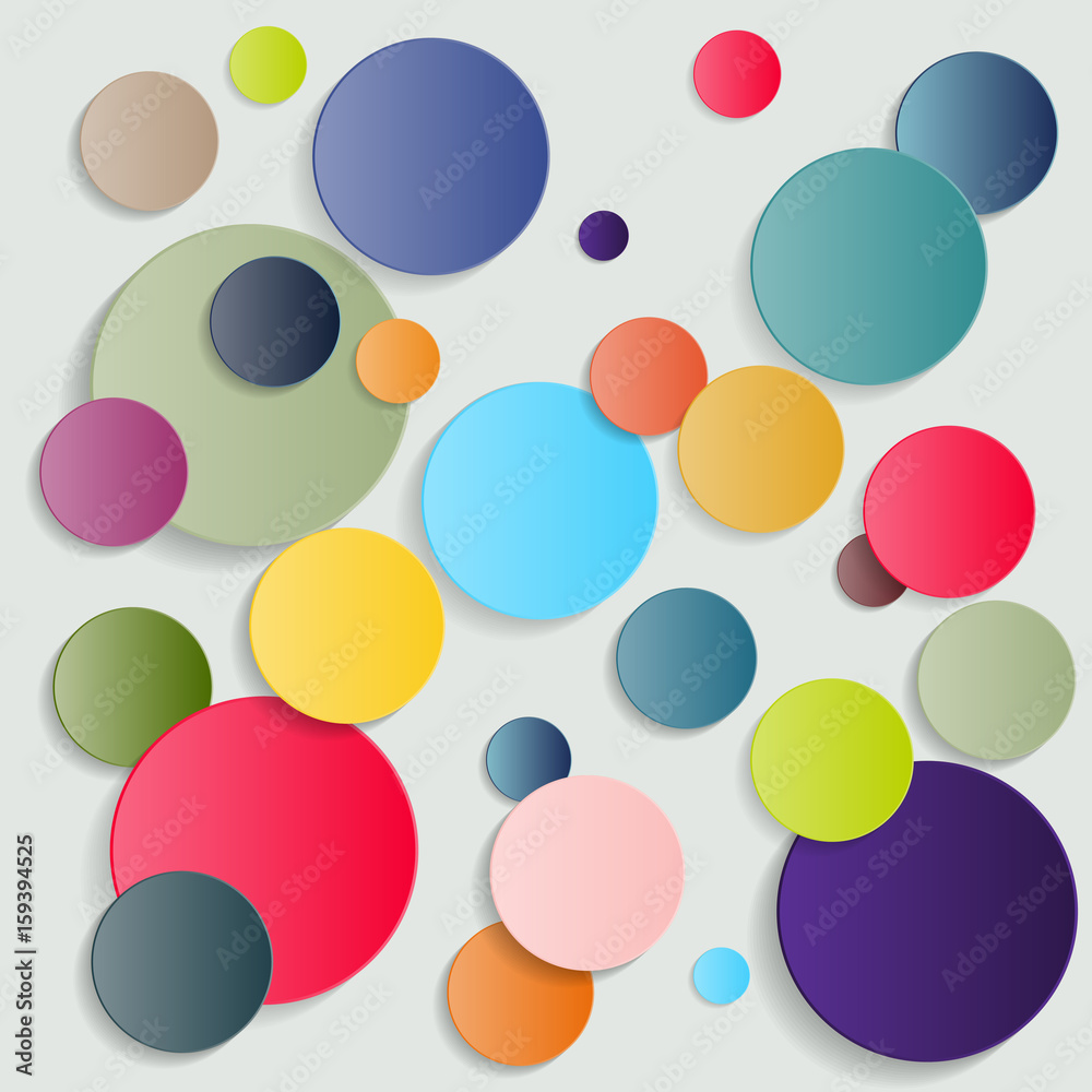 Abstract Colorful Bubbles Background - vector