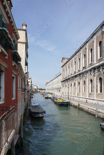 Heritage beautiful building with canal in Venice