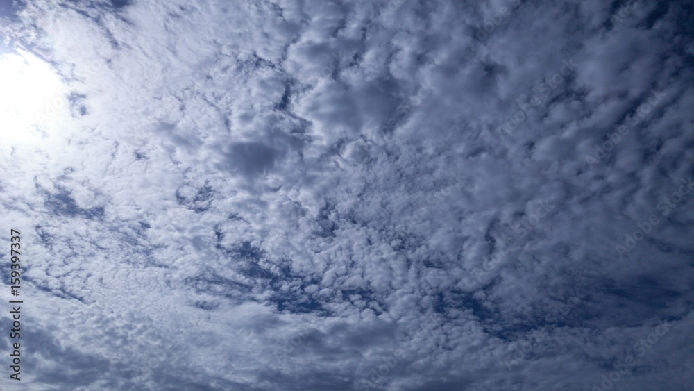 Obraz premium Blue sky and clouds.