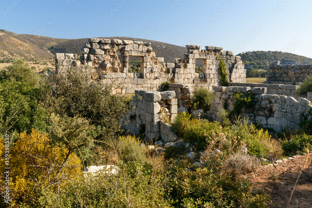 Granary Horreum in ancient Lycian city Patara. Turkey
