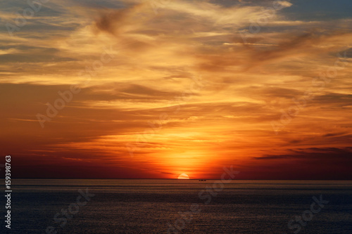 Sunset on Patara beach. Turkey