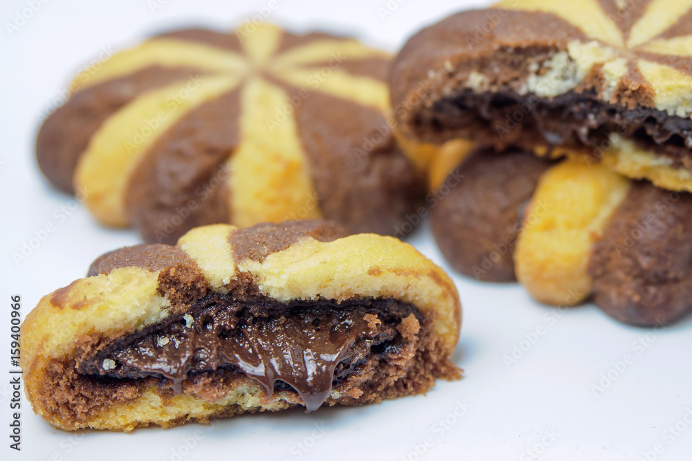 Chocolate cream filled biscuits Chocolate cream filled biscuits