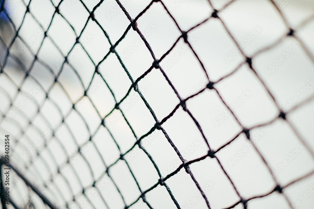 Fototapeta premium Black net with white background