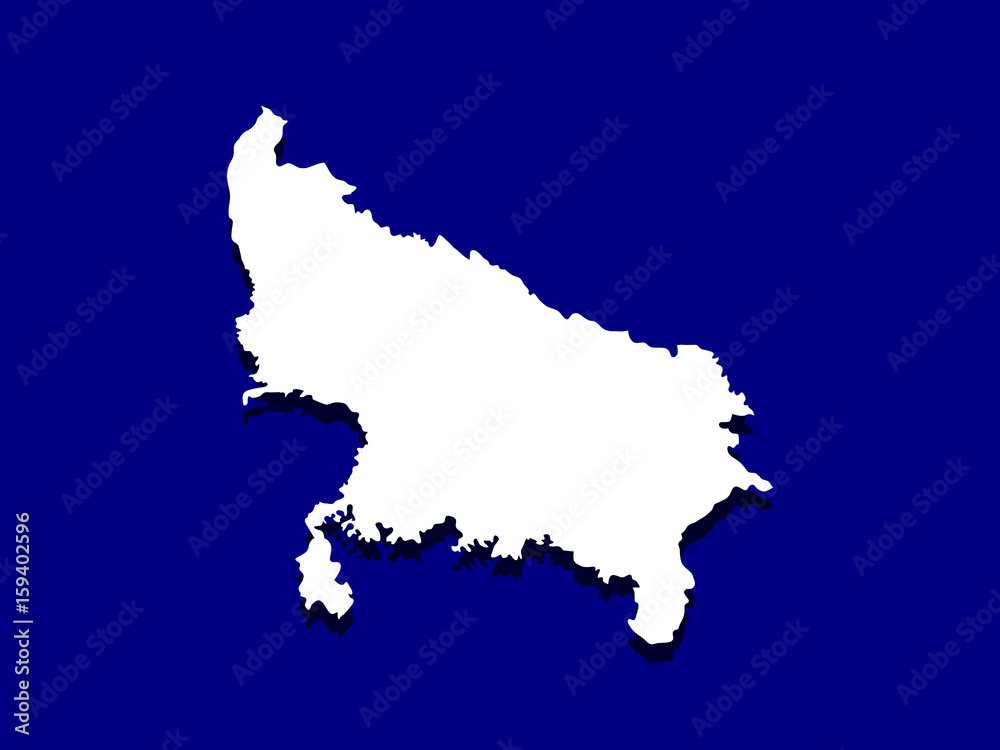 Illustration of Uttar Pradesh Police Flag Illustration of Uttar Pradesh Police Flag