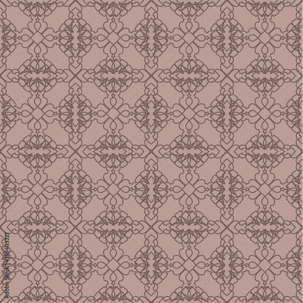 Seamless geometric abstract pattern in Arabic style