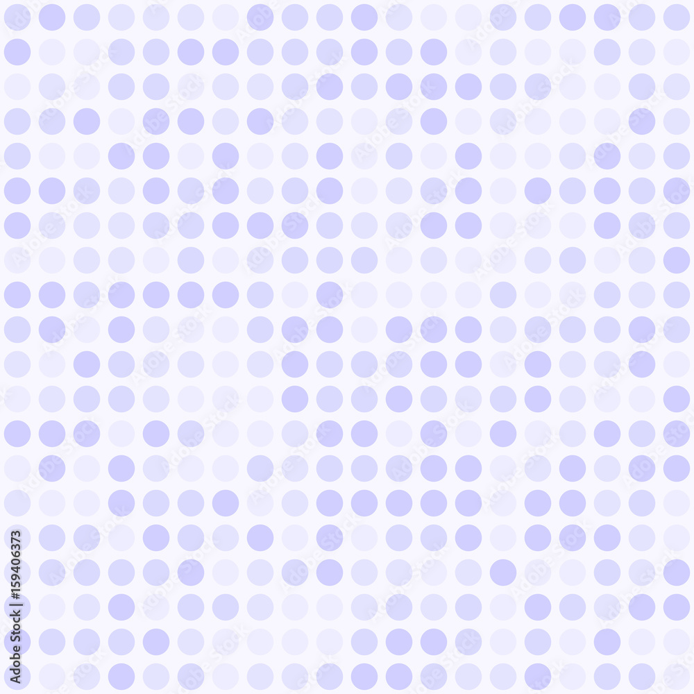 Violet polka dot pattern. Seamless vector background