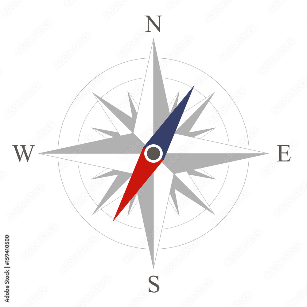 The Compass icon, vector illustration. The Compass icon, vector illustration.