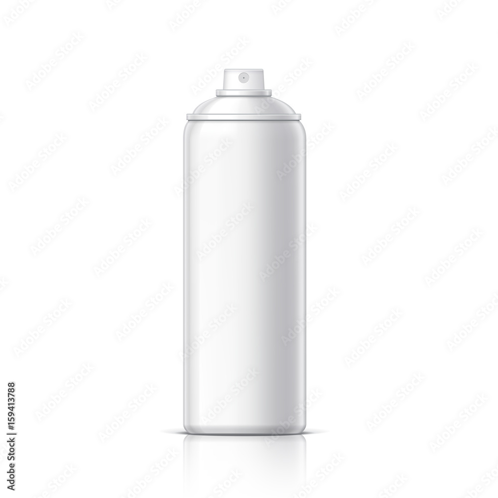 Realistic White Cosmetics bottle can Spray