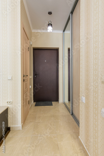 The interior of the apartment, view of passers-by