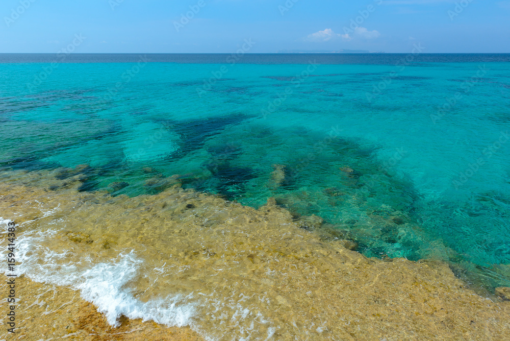 Turquoise waters of the Mediterranean Sea, Majorca, Spain