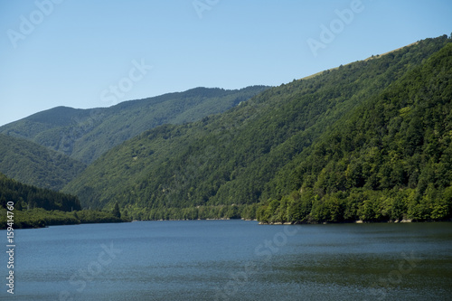 View from Gura Raului dam, in Sibiu county, Romania