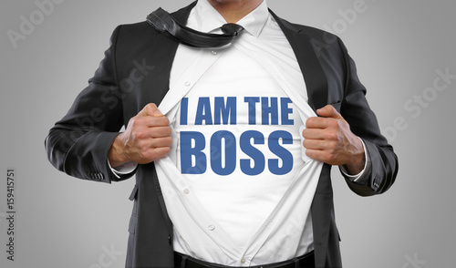 I am the Boss / Man open Shirt photo