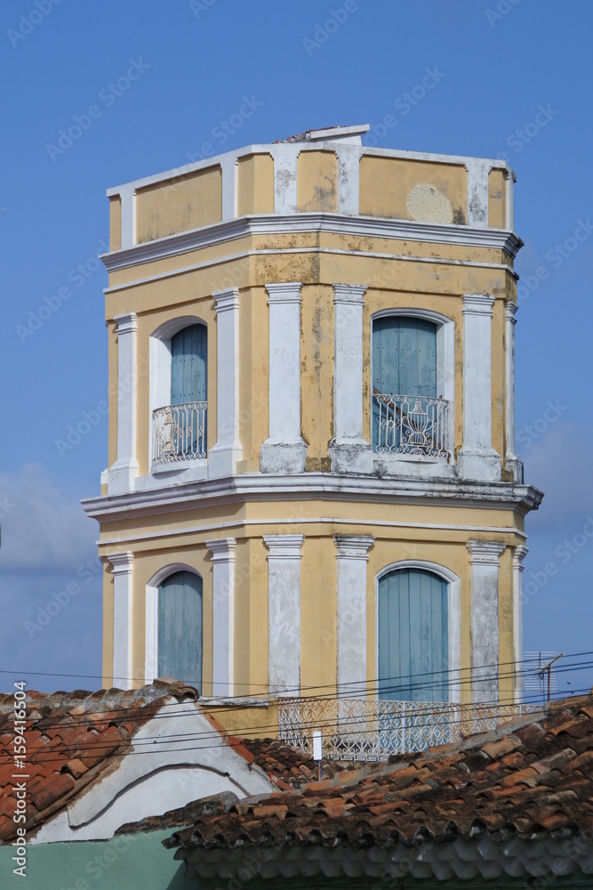 Turm eines Herrenhaus in Trinidad auf Kuba