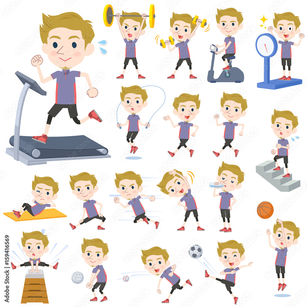 blond hair man White Sports & exercise