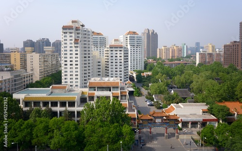 Modern apartment buildings in China, Beijing