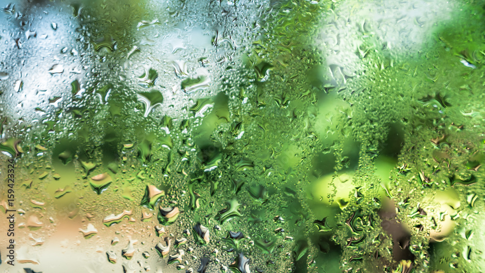 Raindrop On Transparent Glass Raindrop On Transparent Glass
