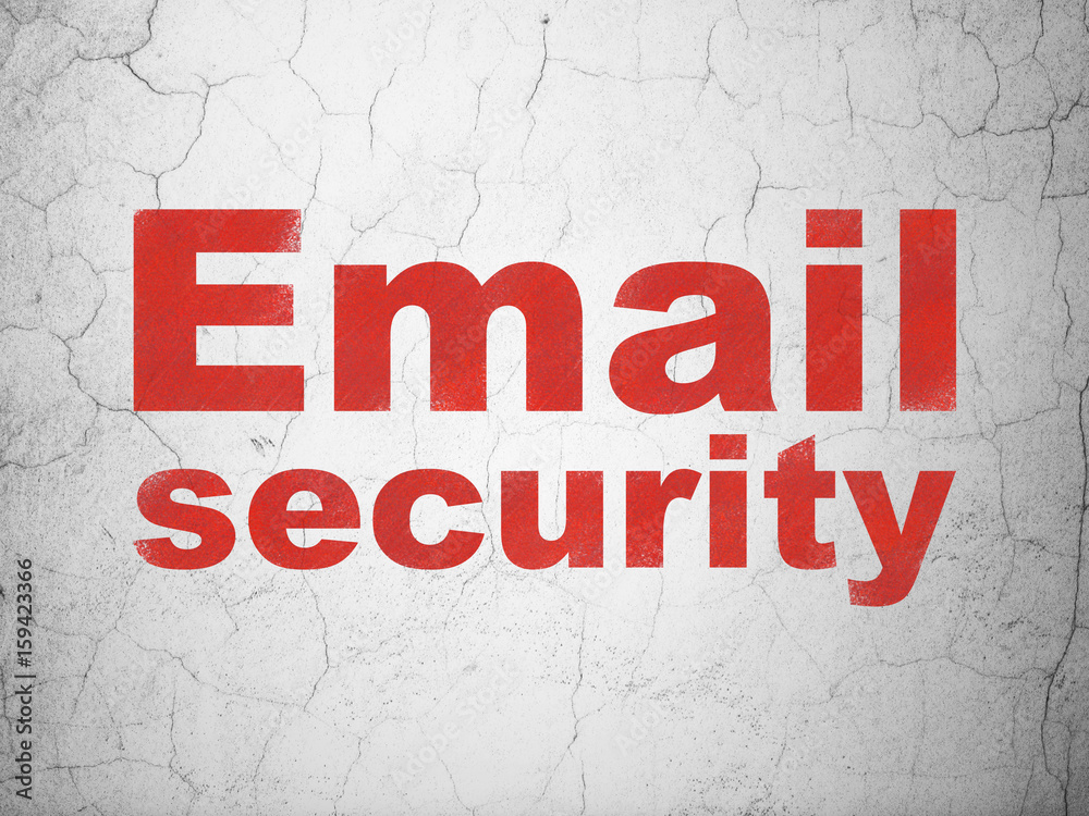 Fototapeta premium Security concept: Email Security on wall background