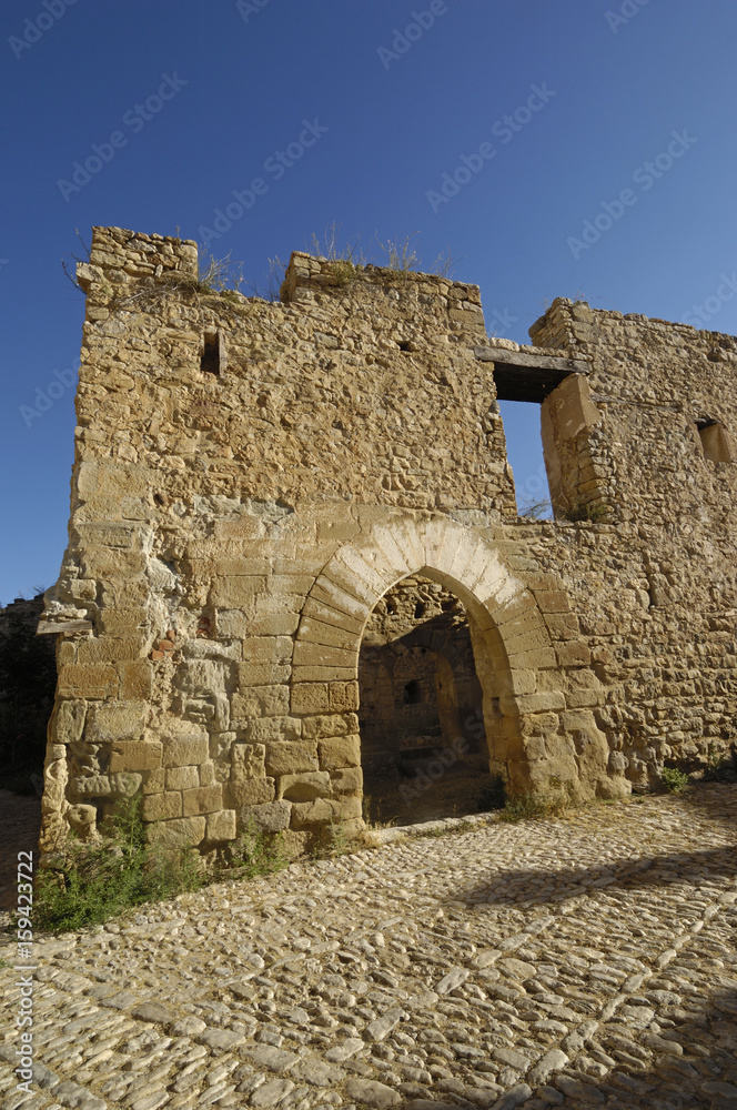 Castle of Mirambel in Maestrago, Castellon province, Valencian Comunity, Spain