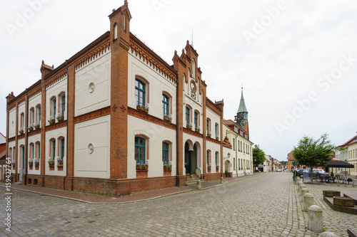 Historisches Zentrum am Markt der Stadt Krakow am See 