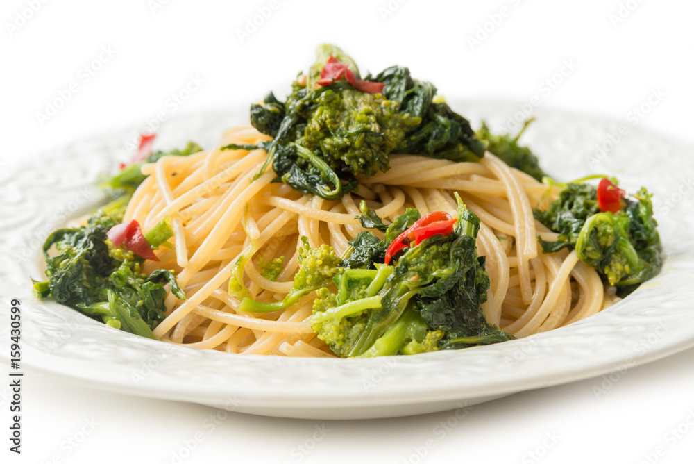 Spaghetti con cime di rapa, Turnip Greens Noodles