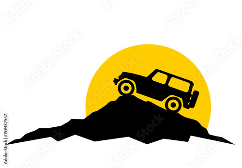 Silhouette Auto Berge