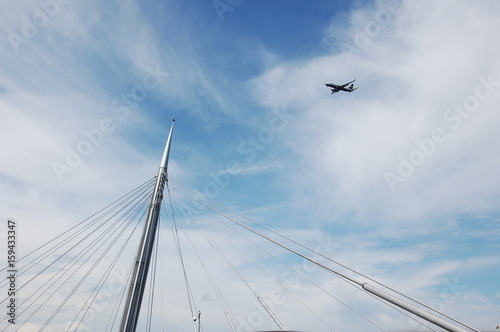 bridge and airplane