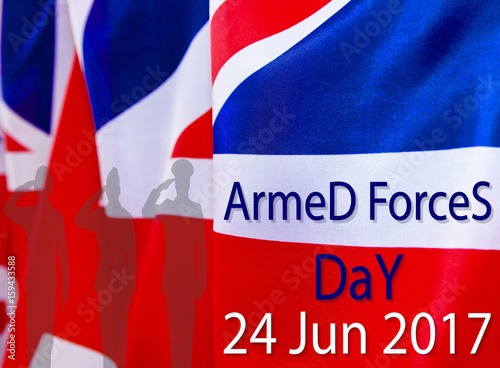 ARMED FORCES DAY UK background. The place to advertise, template. The inscription armed forces day UK 24 Jun 2017