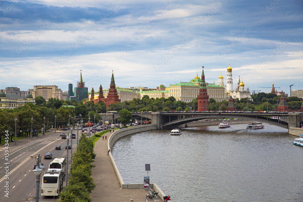 View of Moscow from a bird's eye view. View of Moscow from a bird's eye view.